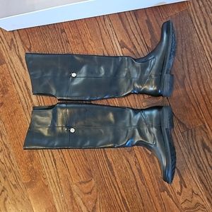 Patrizia Pepe girls over the knee leather boots size 35
